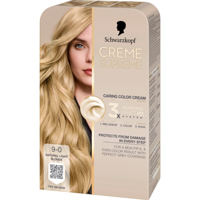Schwarzkopf Creme Supreme 9-0 Natural Light Blonde 1 pcs