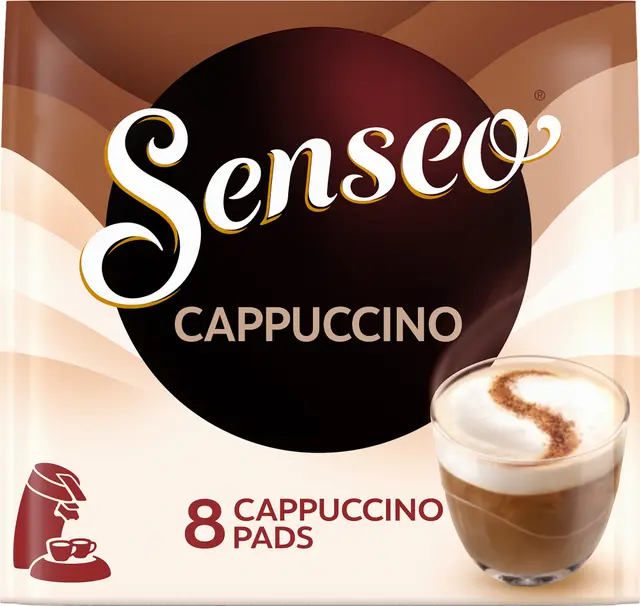 Senseo Coffee Cappuccino kaffepads, 8 st
