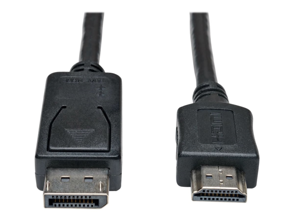Eaton Tripp Lite Series DisplayPort till HDMI Adapterkabel (M/M), 3 ft (0,9 m) - Adapterkabel - DisplayPort han till HDMI han - 91 cm - sort