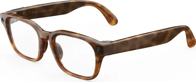 Meta Adventurer AI-glasögon (tortoise/klart glas)