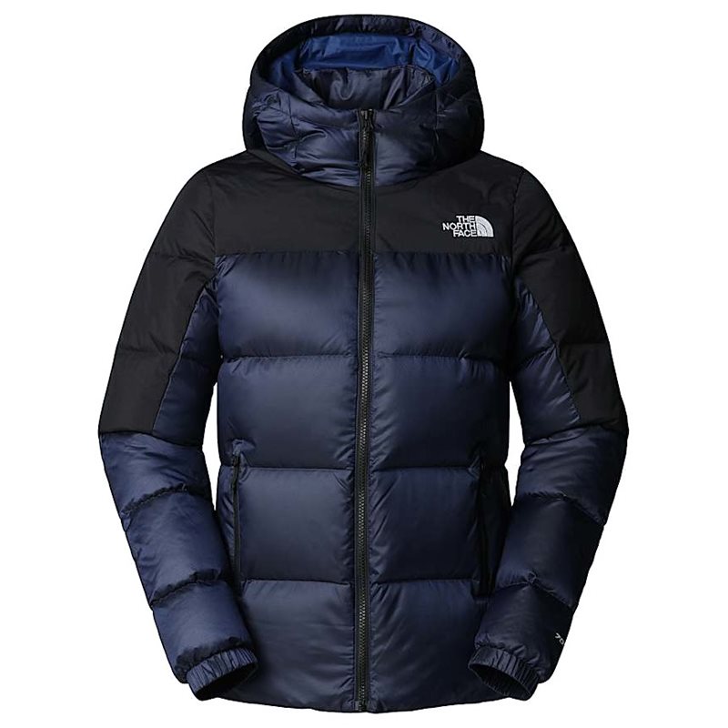 The North Face W Diablo Down 2.0 Hooded Jacket Estate Blue Black Heath - XS