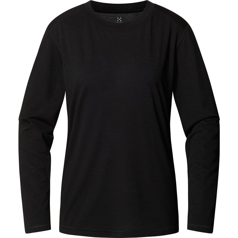 Haglöfs Kaise Wool LS Tee Women True Black - M