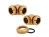 Corsair Hydro X Series XF Hardline 90° 12mm 2-pack - Guld, bild 5