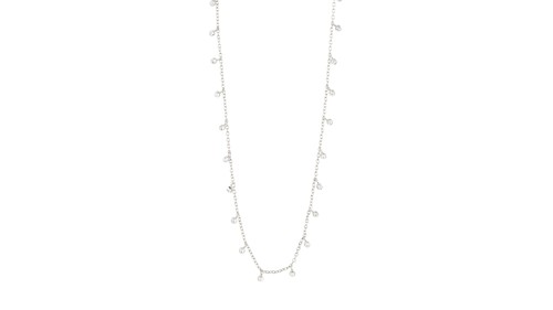 PILGRIM - MAJA Crystal Multi Drops Necklace - Silver Plated - 38 cm + 9 cm Extension Chain, bild 3