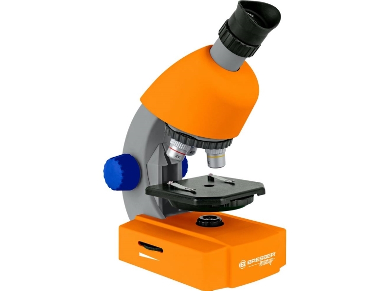 Bresser Optik Mikroskop Junior 40x-640x orange Barnmikroskop Monokulär 640 x förstoring