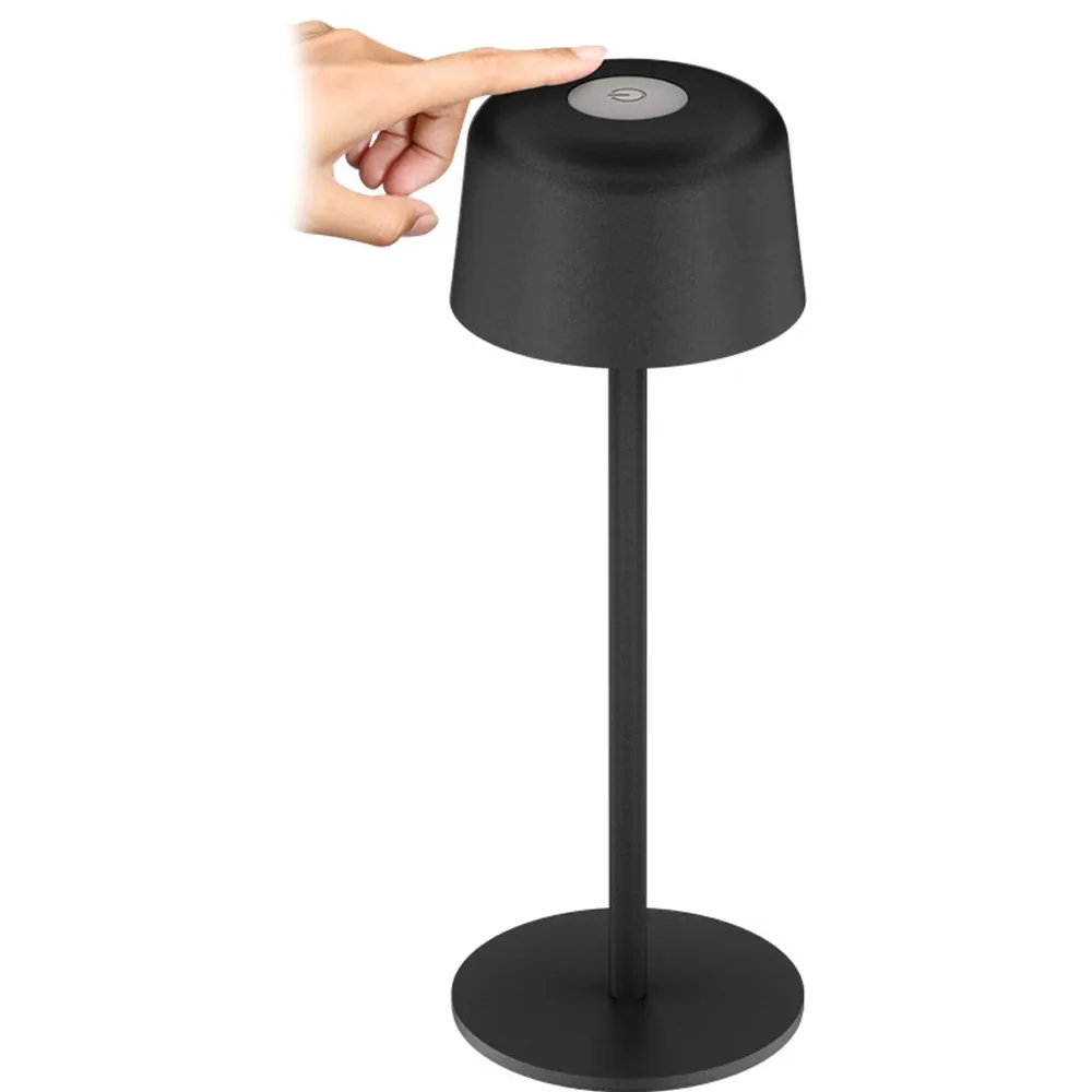 Trådlös LED-bordslampa 25 cm Svart, bild 3