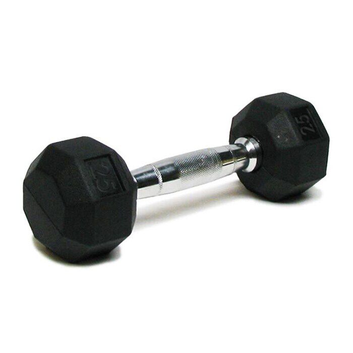 Deluxe Rubber Dumbbell 13,6 kg