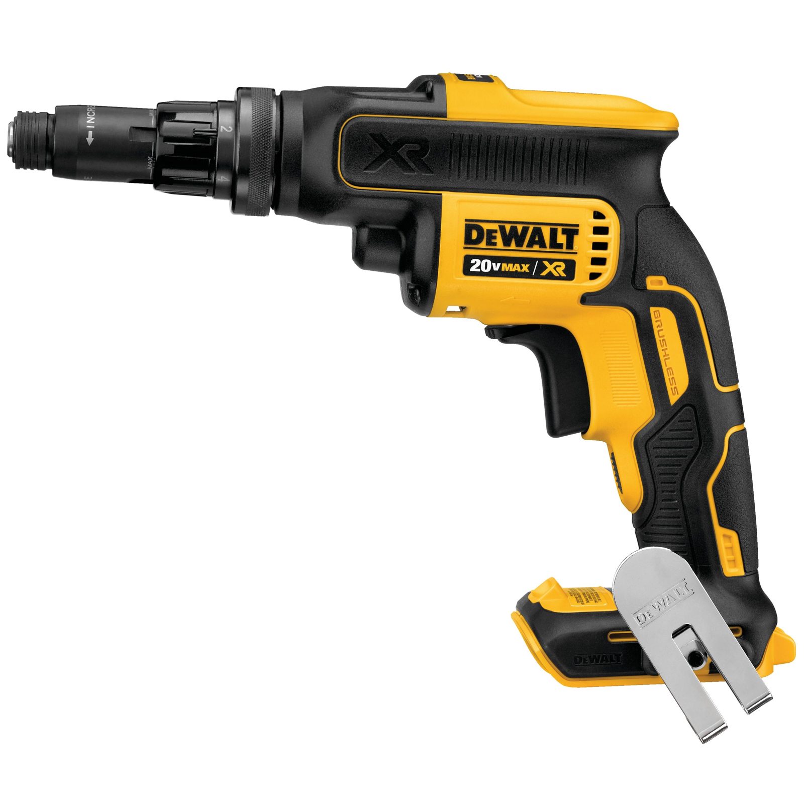 DeWALT DCF622N-XJv, Skruvdragare, Pistolhandtag, Svart, Gul, Bältesklämma, 2000 RPM, Batteri - SOLO