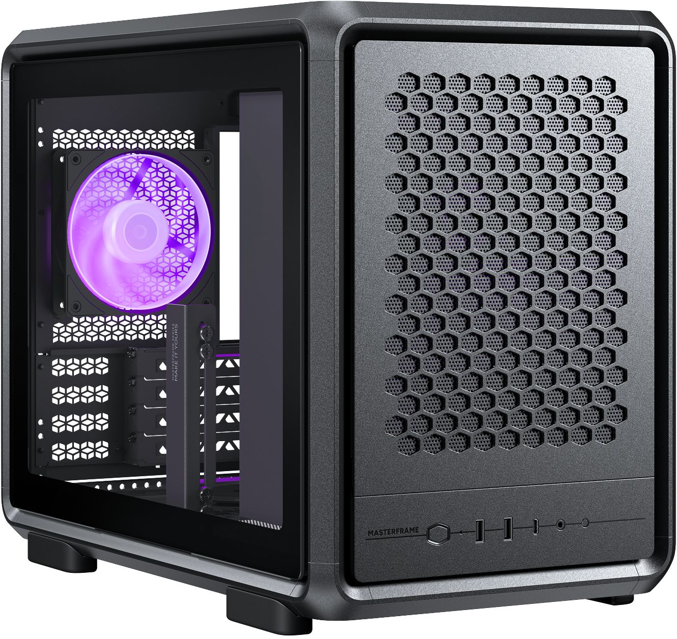 Cooler Master MasterFrame 400 Mesh ARGB, ATX - Svart, bild 3