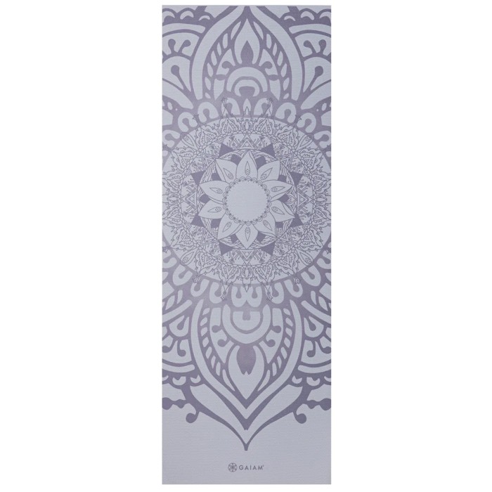 Gaiam Wild Lilac Sundial Yoga Mat 5 mm Classic Printed