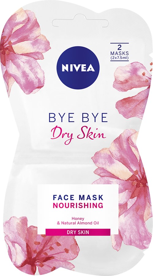 NIVEA Bye Bye Dry Skin Nourishing Face Mask 2 pcs 15 ml, bild 4