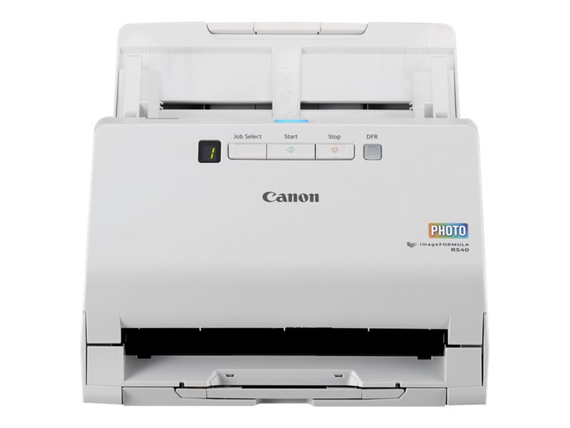 Canon imageFORMULA RS40 - Dokumentskanner - CMOS/CIS - Duplex - 216 x 3000 mm - 600 dpi x 600 dpi - upp till 40 sidor/minut (mono) / upp till 30 sidor/minut (färg) - ADM (60 ark) - USB 2.0