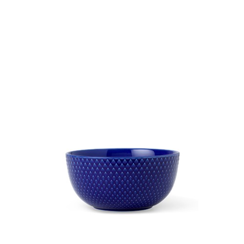 Lyngby Porcelæn - Rhombe Color Skål - Ø13 cm - Mörk Blå