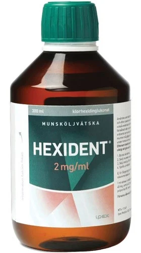 Hexident, munsköljvätska 2 mg/ml 300 ml