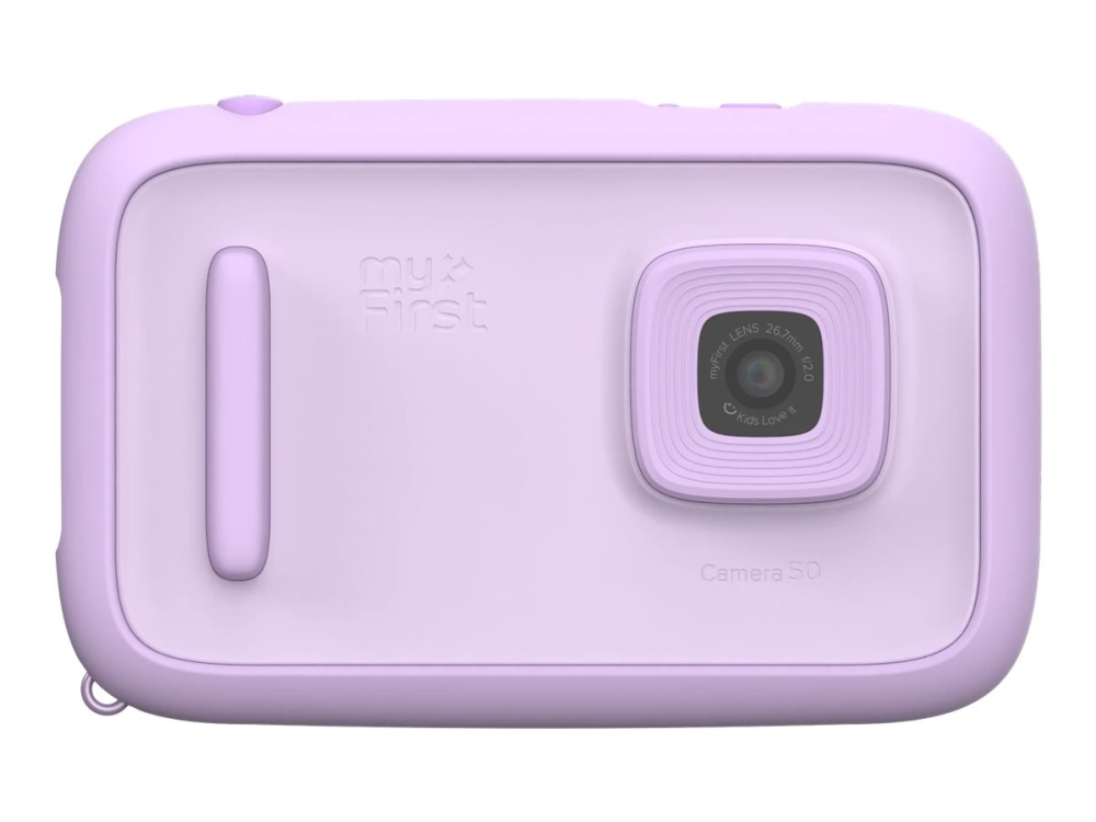 myFirst Camera 50 - Barnkamera med AI-teknik, IPS-pekskärm och dubbla 16MP/20MP-linser (lila)