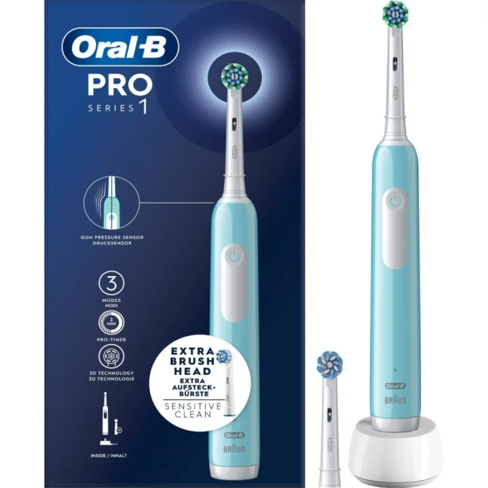 Oral-B eltandborste Pro1 Turkos + Extra Borsthuvud