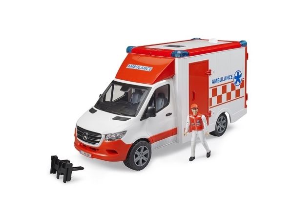 Bruder MB Sprinter Ambulans med chaufför och L&S, bild 4