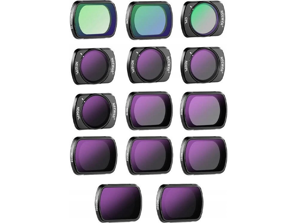 Neewer Filter set for DJI Osmo Pocket 3 FL-P10 (ND8~1000 LPR .MIST1/4 CPL ND8/PL~ND64/PL)