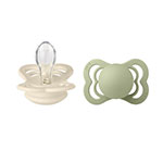 BIBS Pacifier Supreme Silicone Ivory/Sage Size 1 2pcs, bild 2