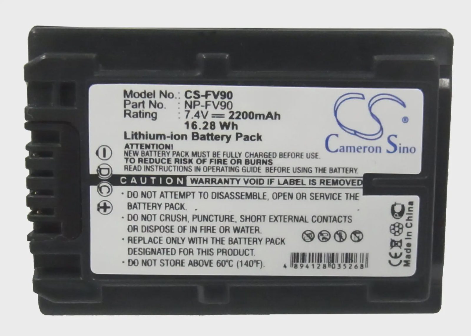 Batteri till Kamera för Sony HDR-TG1, HDR-TG3E, HDR-TG5 m.fl., bild 3