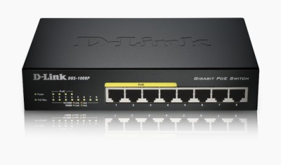 D-Link 8-Port 10/100/1000 Desktop Switch with 4 PoE Ports