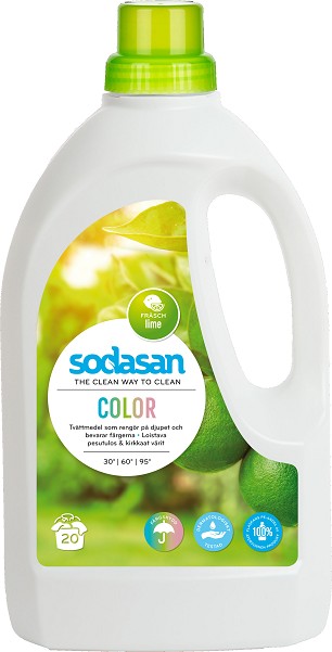 Sodasan Tvättmedel Color Lime 1500 ml