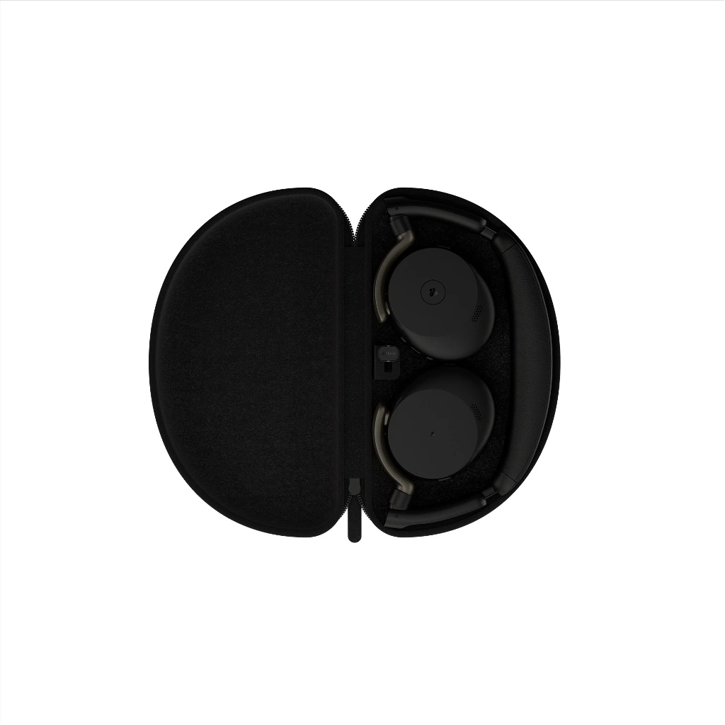 Jabra Evolve3 65 Flex MS - Headset - på örat - Bluetooth - trådlös, kabelansluten - aktiv brusradering - USB-C via Bluetooth-adapter, USB-C - svart - Certifierad för Microsoft-teams, Zoomcertifierad, Works With Google Meet, MFi-certifierad, bild 4