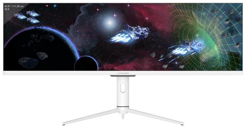 43.8" LC Power LC-M44-DFHD-120, IPS 3840x1080, 1 ms, 120Hz FreeSync, HDR600, höjdjusterbar, 2xHDMI/DP/USB-C 65W, USB 3.2-hubb, bild 2