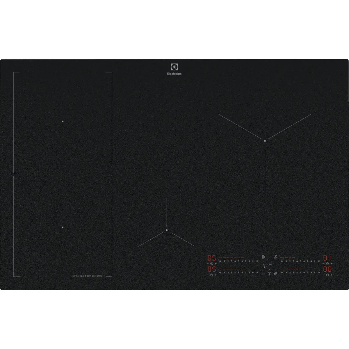 Electrolux EIS87453IZ induktionshäll 77 cm 4 zoner inbyggd svart