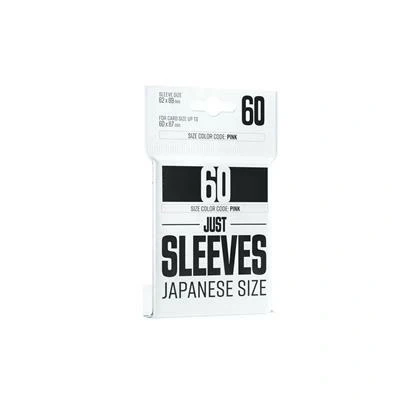 Gamegenic Just Sleeves - Japanese Size - Black (60 Sleeves)