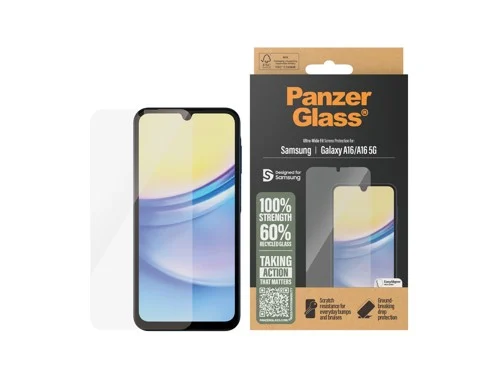 PanzerGlass Samsung Galaxy A16/A16 5G skärmskydd Ultra-Wide Fit, bild 2