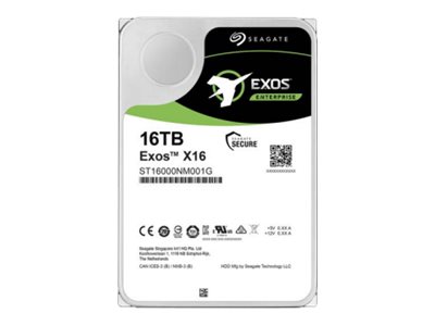 Seagate Exos X16-hårddisk 16 TB ST16000NM001G 3,5 SATA 6 Gb/s 7200 rpm