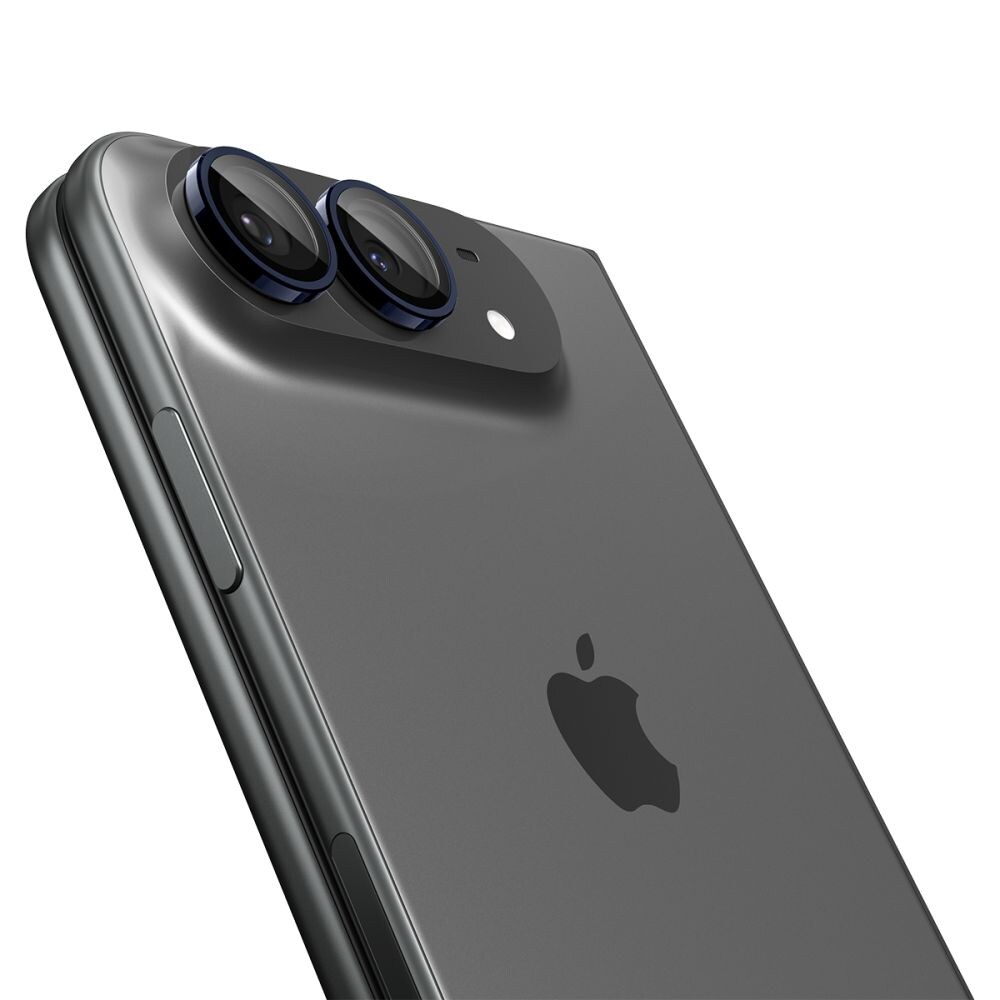 Spigen Optik Pro Glas.tR EZ Fit, 2-pack med skärmskydd i härdat glas för iPhone Duo – marinblått, bild 3