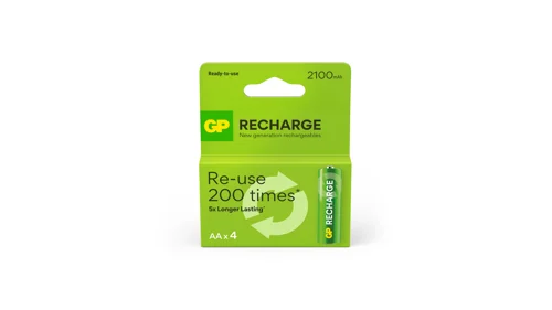GP Recharge Rechargeable Battery, Size AA, 2100 mAh, 4-pack, bild 3