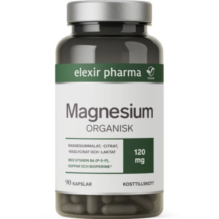 Elexir Pharma Magnesium Organisk 90 st