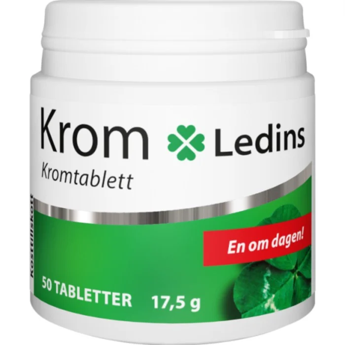 Ledins Krom 200 mikrogram 50 tabletter