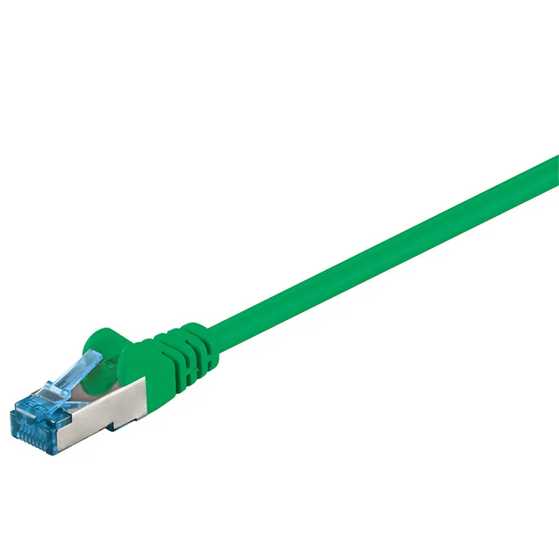 Goobay 94141, 15 m, Cat6a, S/FTP (S-STP), RJ-45, RJ-45, grön