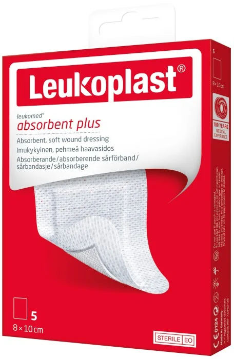 Leukoplast Leukomed Snabbförband 8 x 10 cm, 5 st