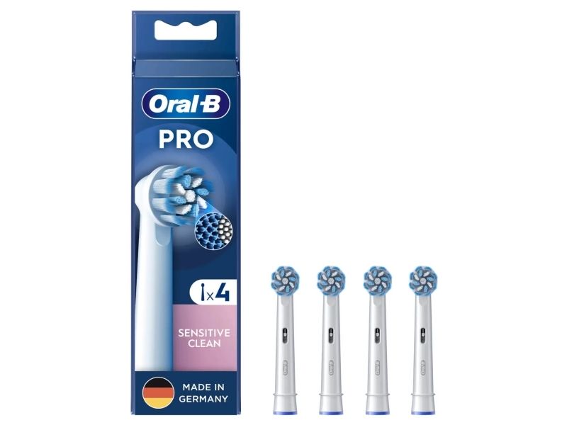 Oral-B Pro Sensitive Clean tandborsthuvuden 4-pack, vita
