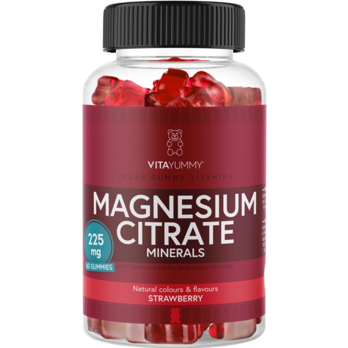 VitaYummy Magnesium Citrate Strawberry 60 st