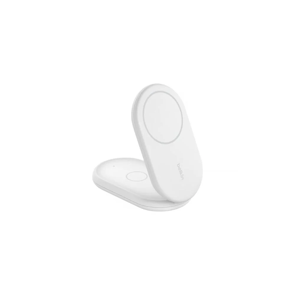 Belkin Qi2 2-in-1 MagnetiskTrådlös laddare 15 W Vit