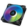 Fläkt 120 mm Arctic Cooling P12 PWM PST ARGB, 0dB, 0~2000 rpm, 48,8 cfm - Svart