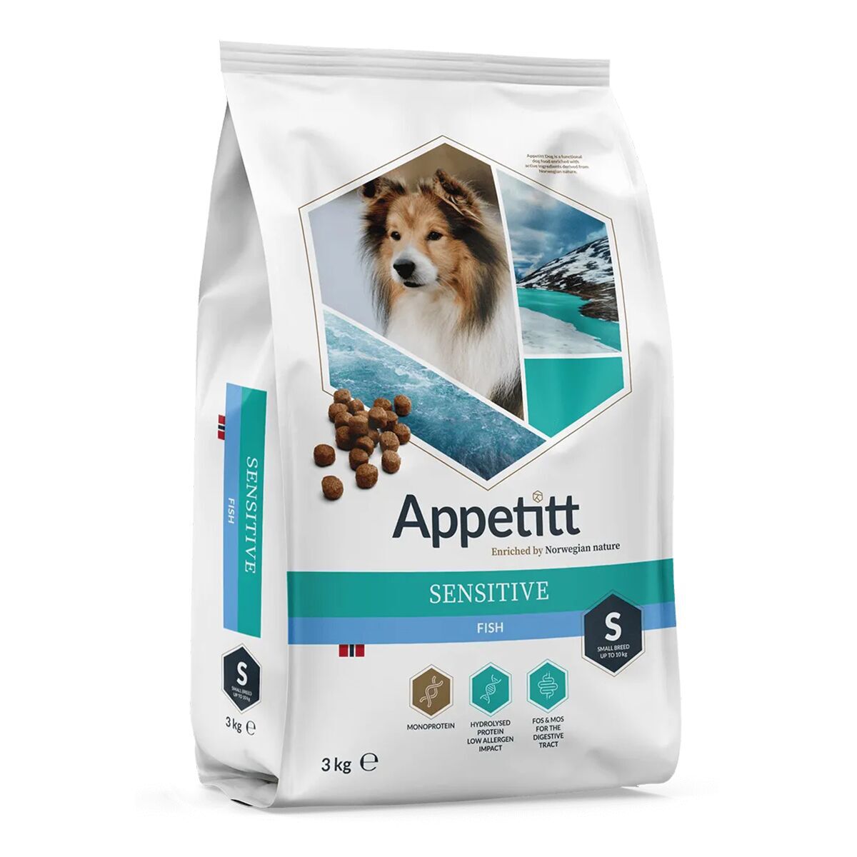 Appetitt Dog Sensitive Small Fish Torrfoder till Hund