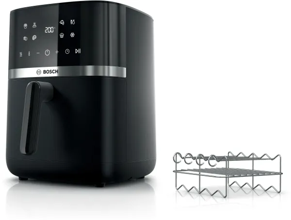 Bosch MAF462B1 Serie 4 Airfryer 6,1L – 9-i-1, Dubbel Uppvärmning, Avfrostning & Grillset, Svart, bild 4