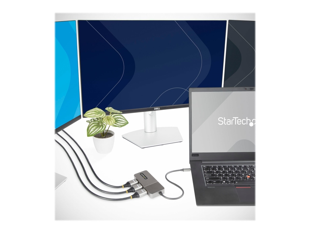 StarTech.com MST14CD123HD USB-C MST-hubb 4K 60Hz, 3x HDMI, endast Windows