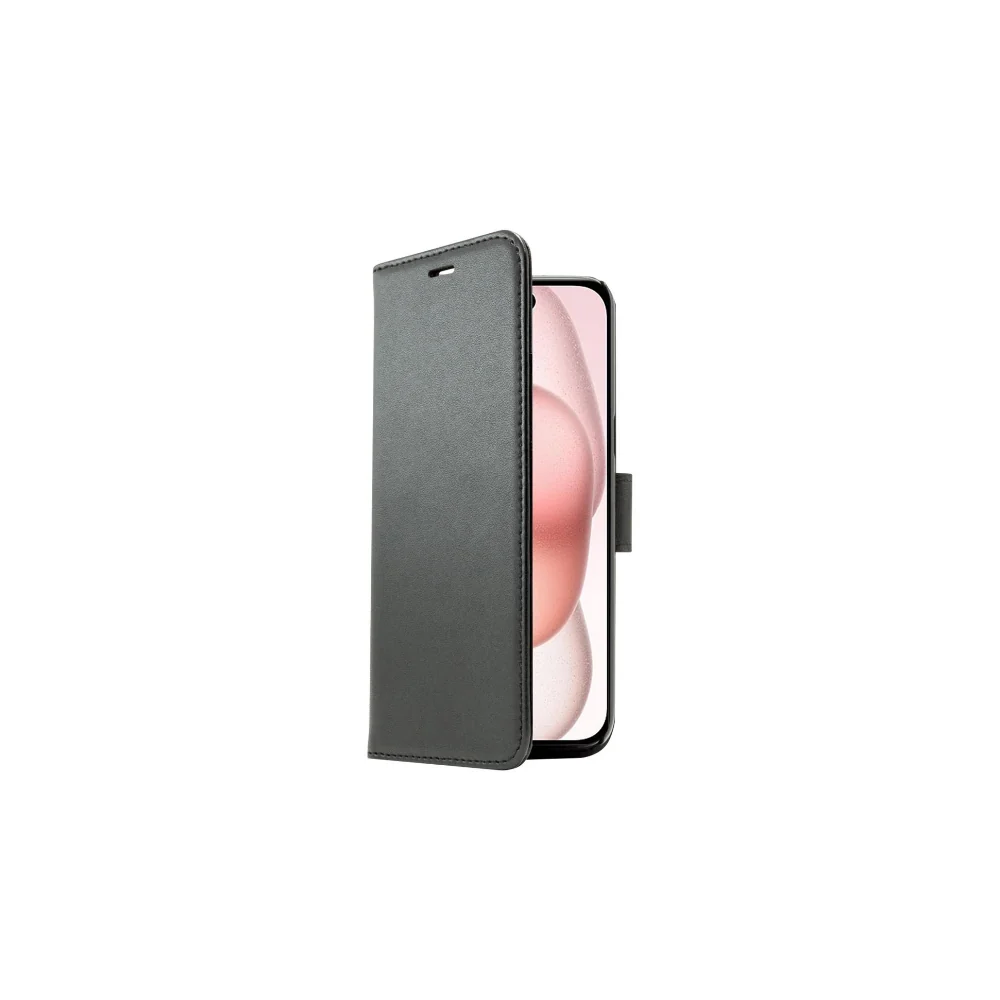 Screenor Smart Vikbart Fodral - Ekoläder Svart - iPhone 17