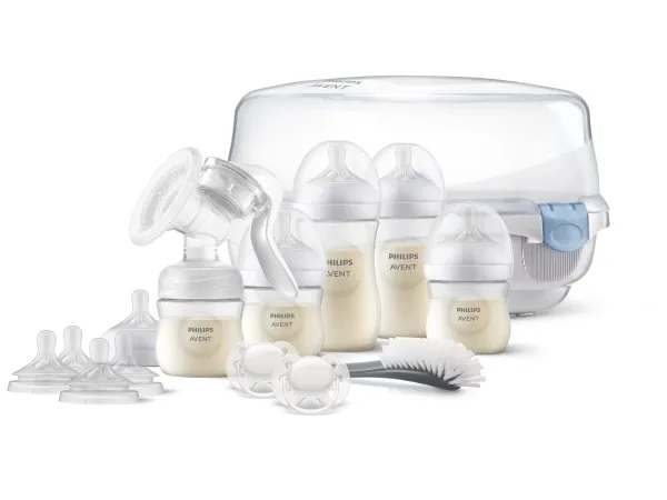 Philips Avent SCD430/50 manuell bröstpump Natural Response + sterilisator
