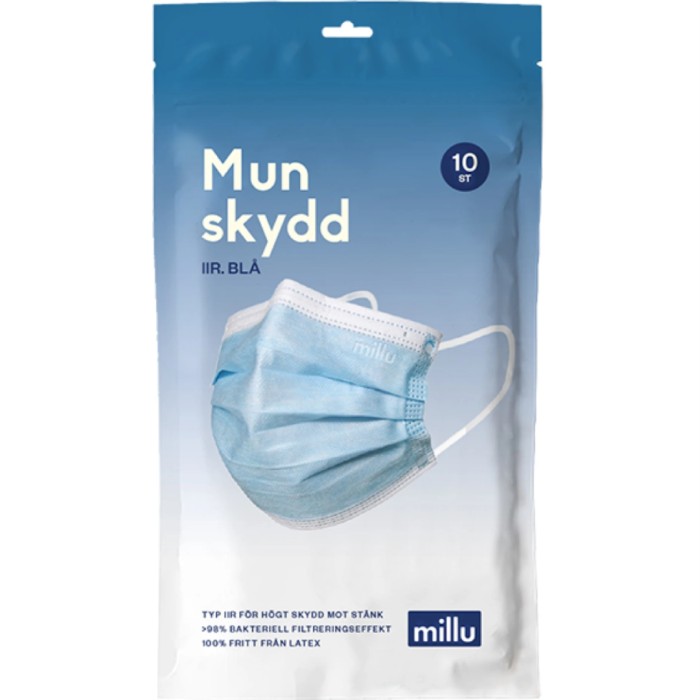 Millu Munskydd IIR Blå, 10 st