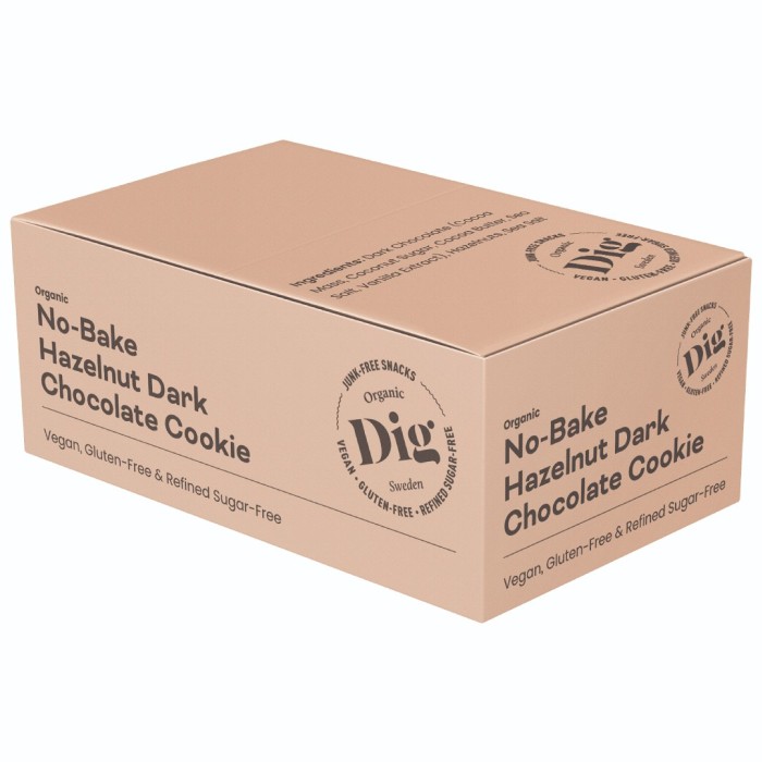 Dig No-Bake Hazelnut Dark Chocolate Cookie 12 st