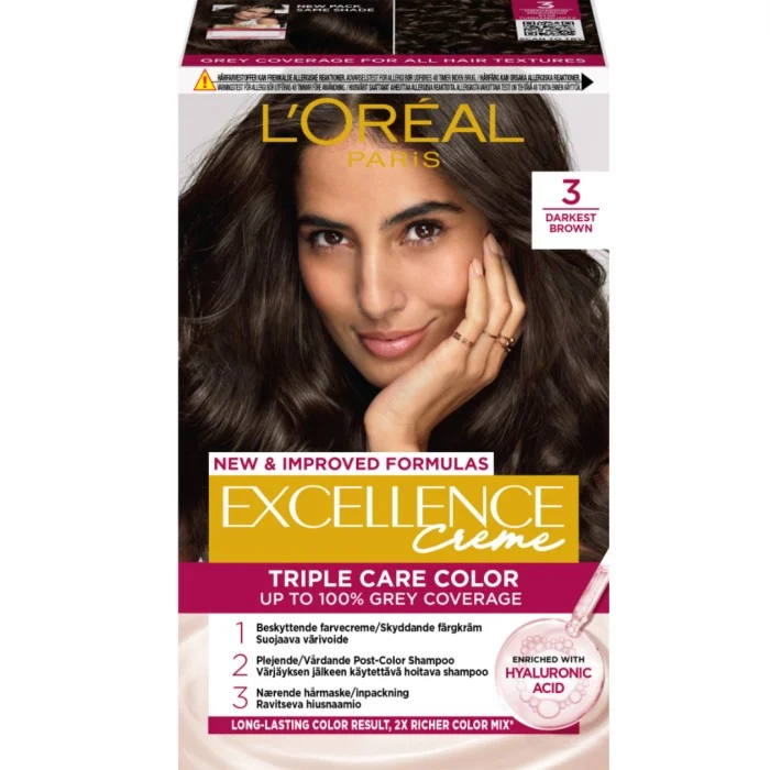 L'Oréal Paris Excellence Crème 3 Dark Brown 1 pcs, bild 2